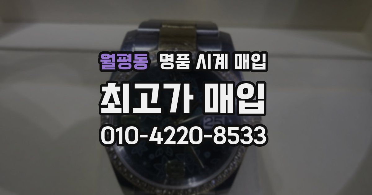 월평동 명품 시계 매입