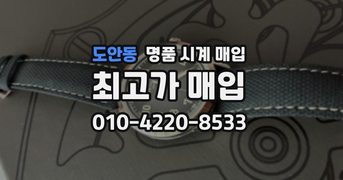 도안동 명품 시계 매입