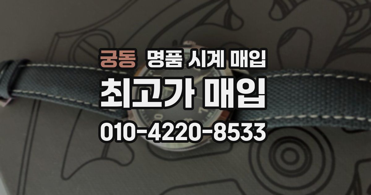 궁동 명품 시계 매입