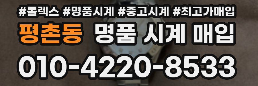 평촌동 명품 시계 매입