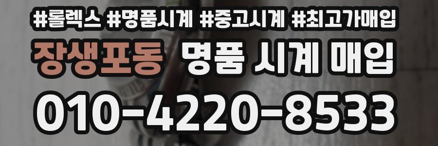 장생포동 명품 시계 매입