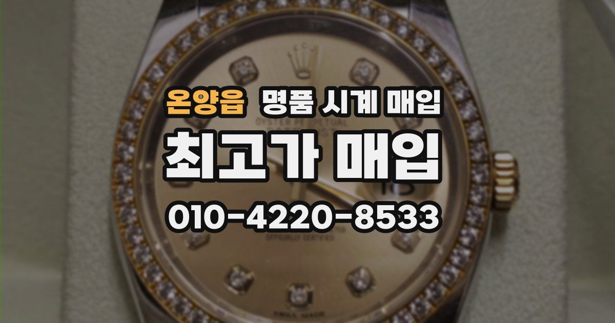 온양읍 명품 시계 매입