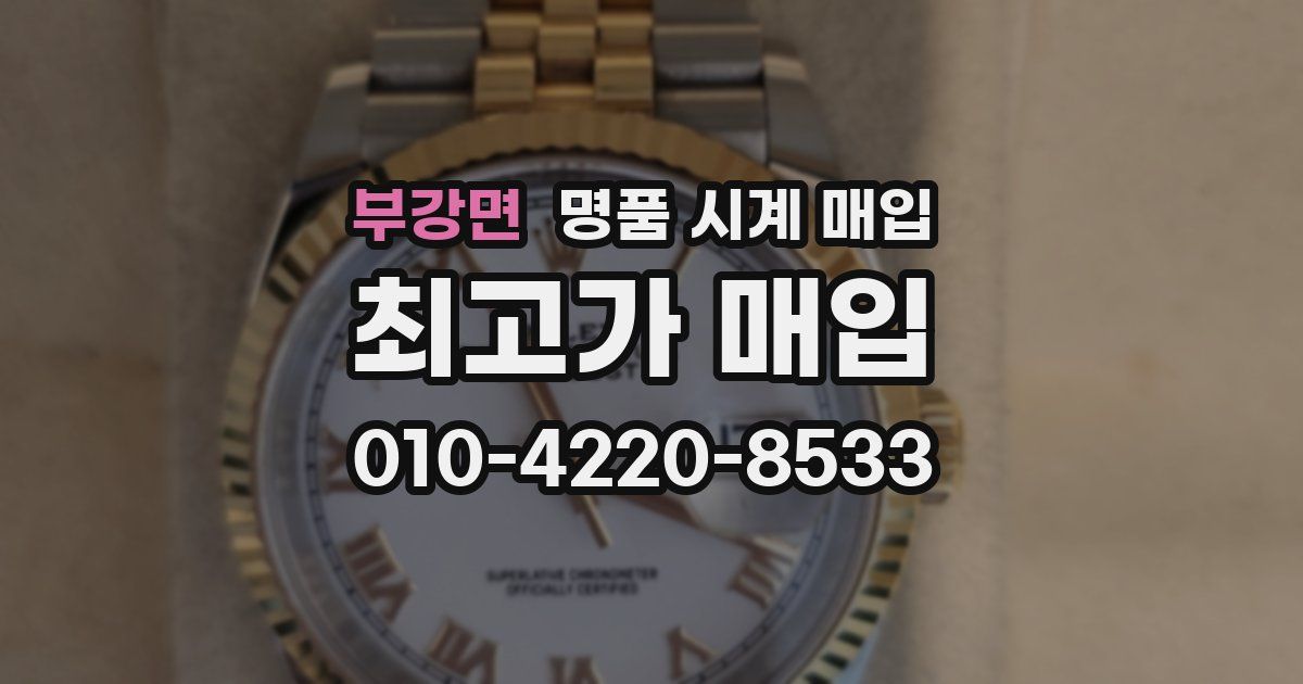 부강면 명품 시계 매입