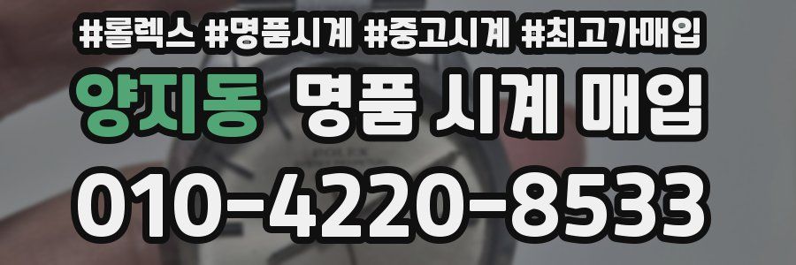 양지동 명품 시계 매입