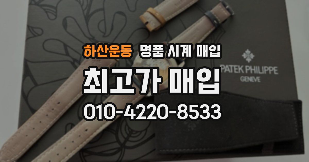 하산운동 명품 시계 매입