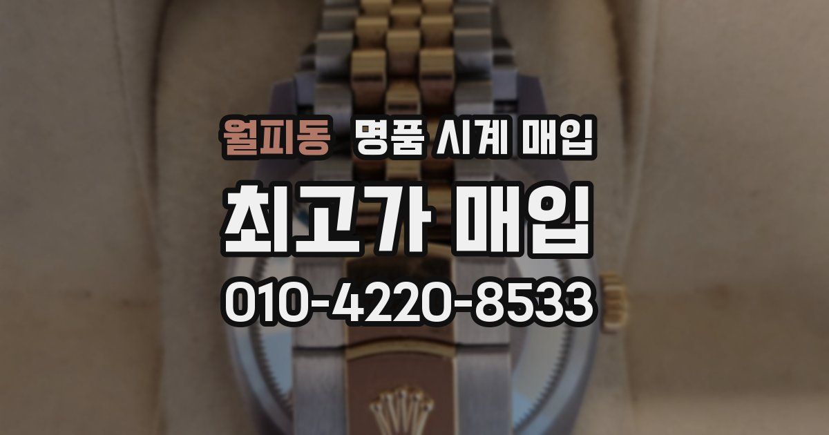 월피동 명품 시계 매입