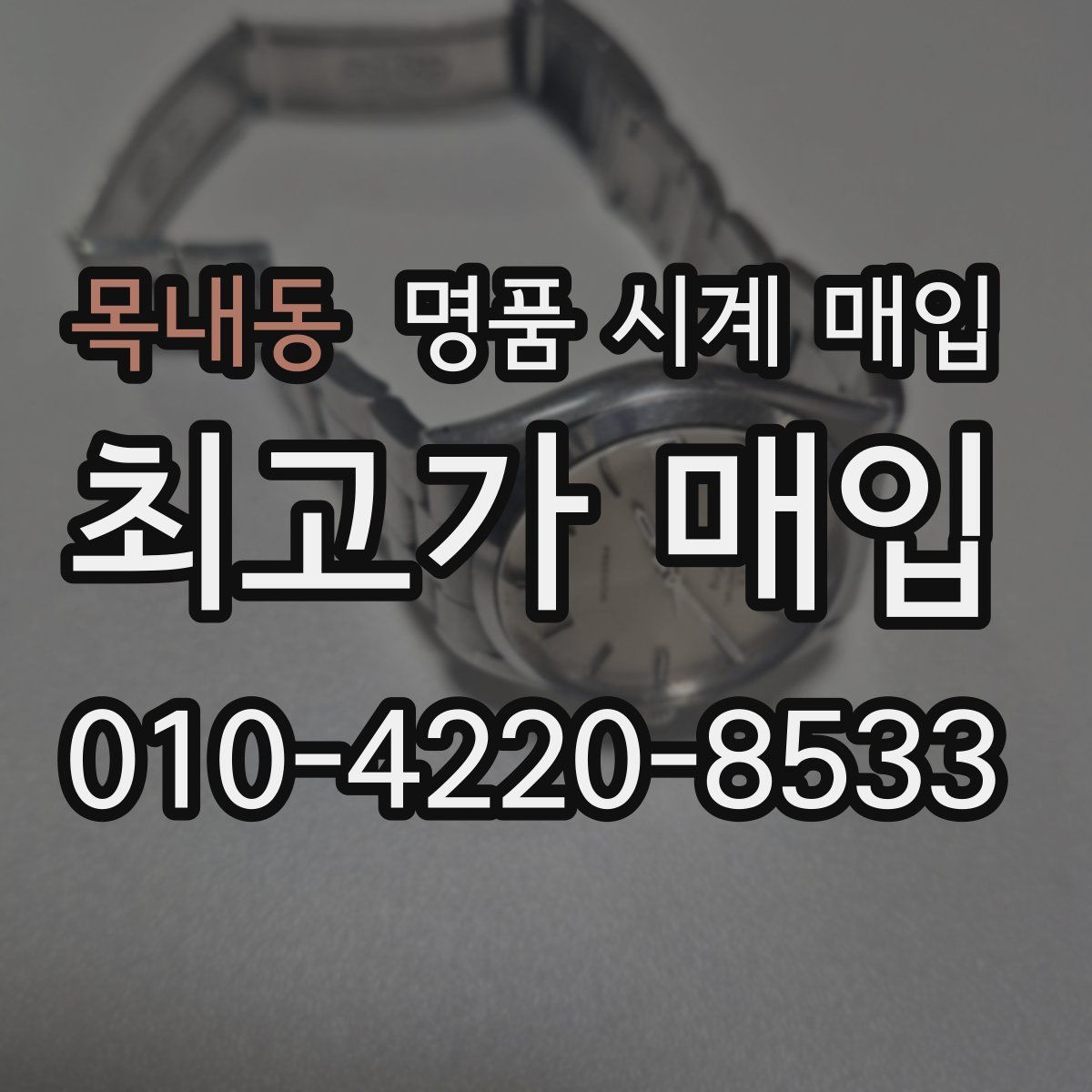 목내동 명품 시계 매입