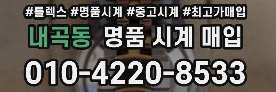 내곡동 명품 시계 매입