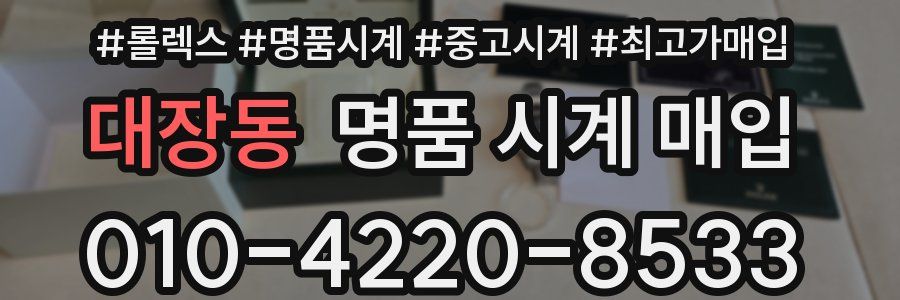 대장동 명품 시계 매입