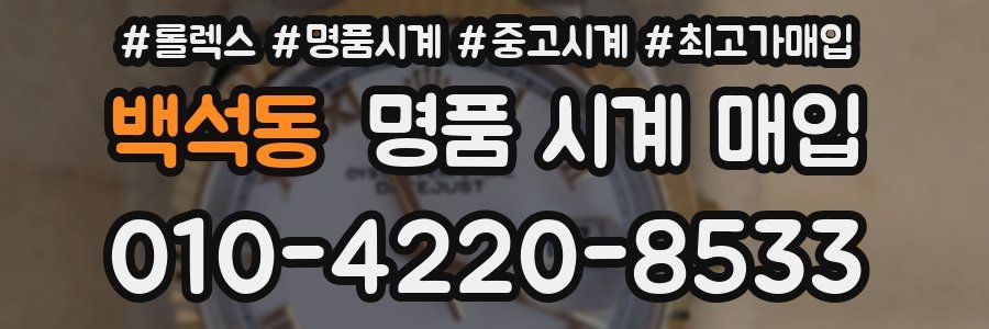 백석동 명품 시계 매입