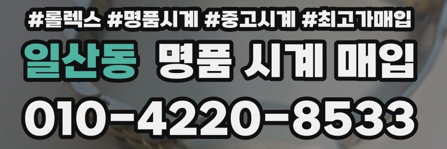 일산동 명품 시계 매입