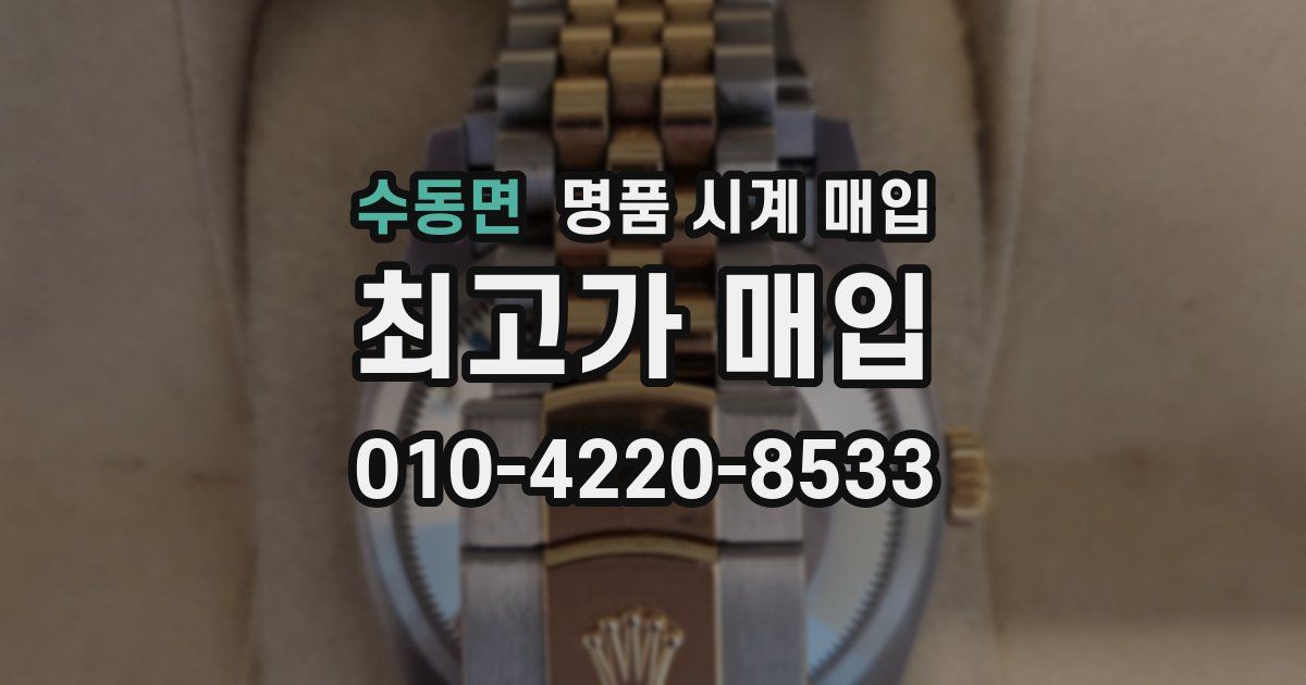 수동면 명품 시계 매입