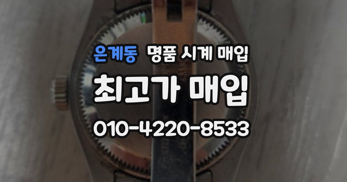 은계동 명품 시계 매입
