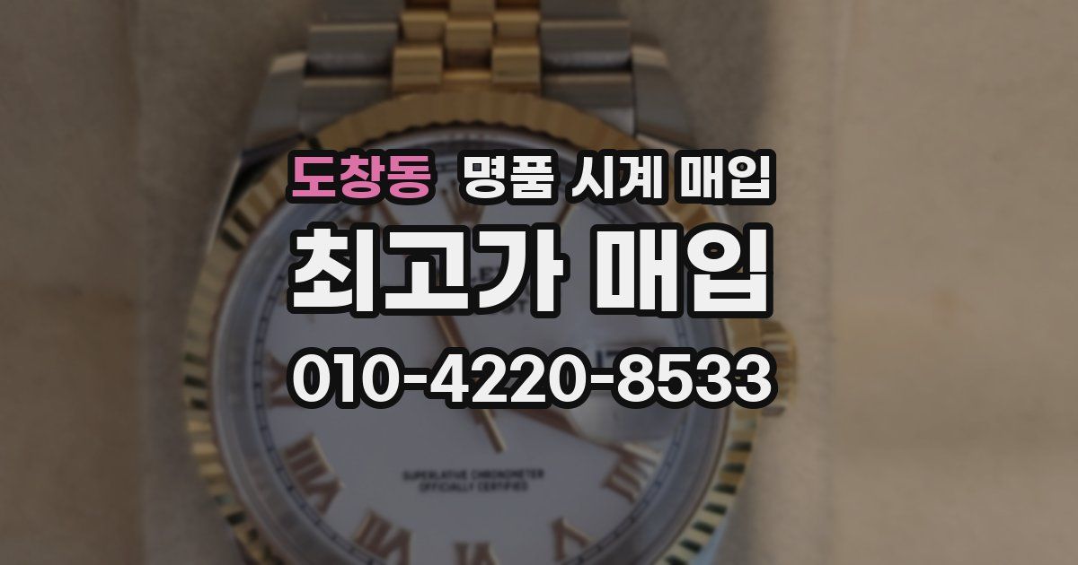 도창동 명품 시계 매입