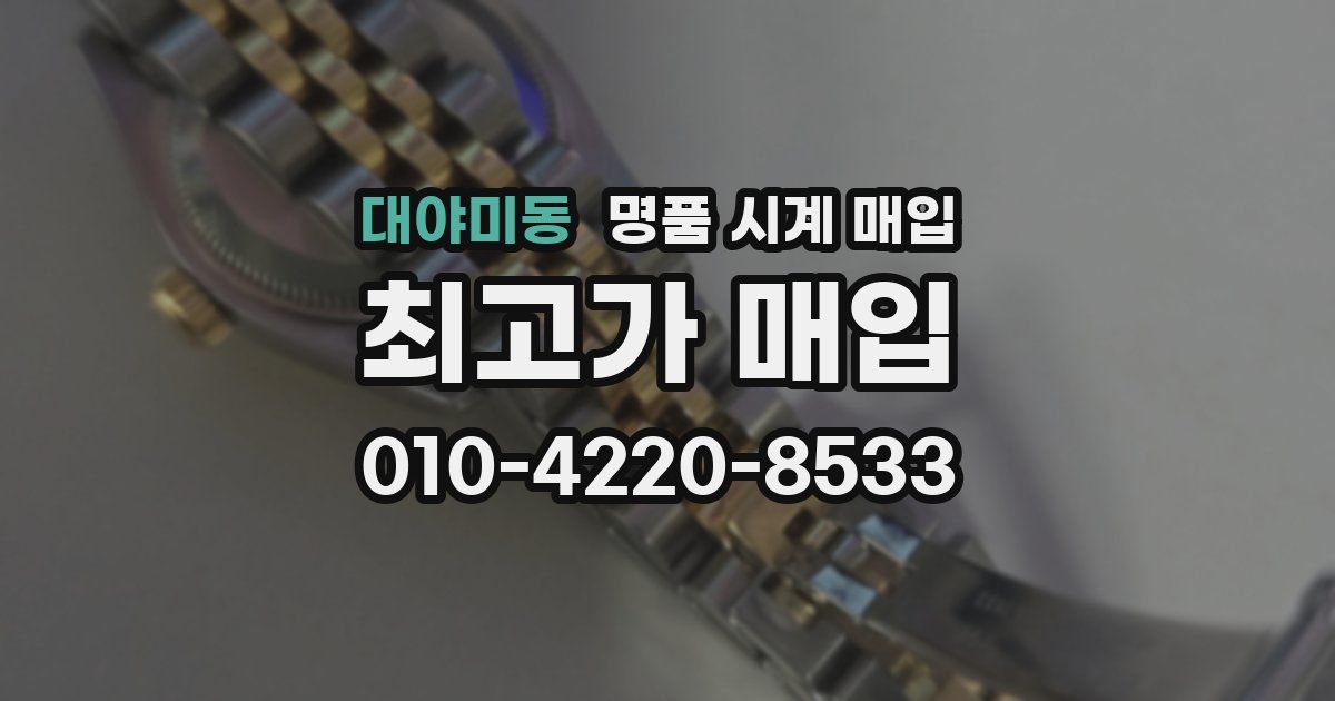 대야미동 명품 시계 매입