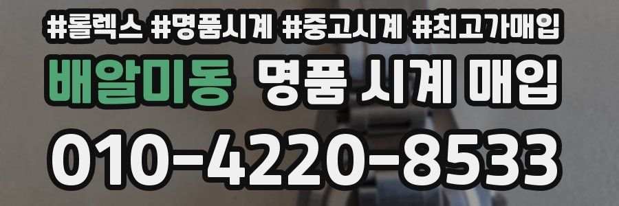 배알미동 명품 시계 매입