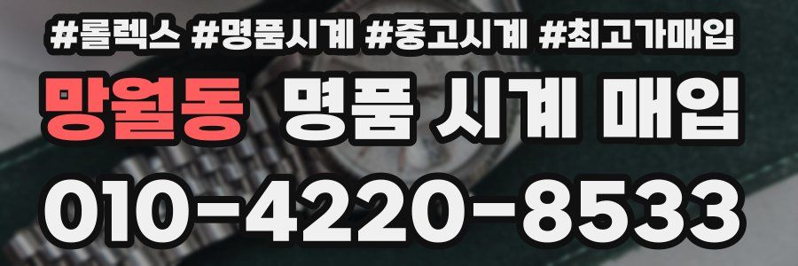망월동 명품 시계 매입
