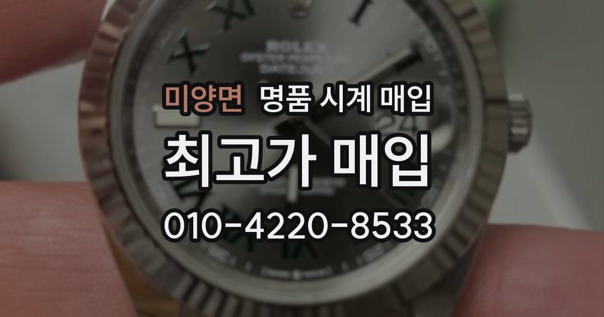 미양면 명품 시계 매입