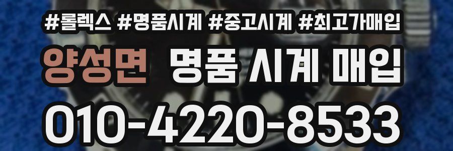 양성면 명품 시계 매입