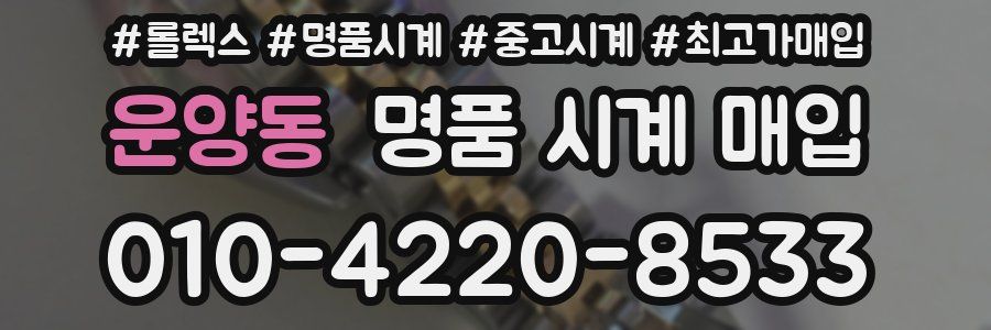 운양동 명품 시계 매입