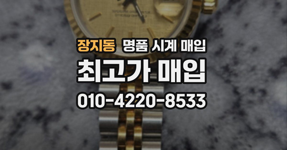 장지동 명품 시계 매입