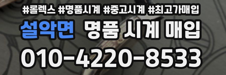 설악면 명품 시계 매입