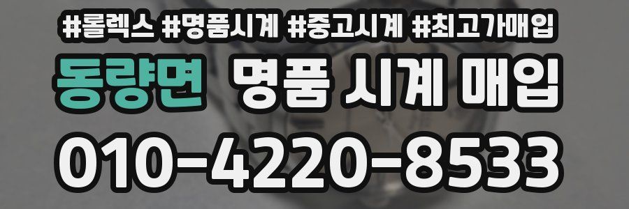 동량면 명품 시계 매입