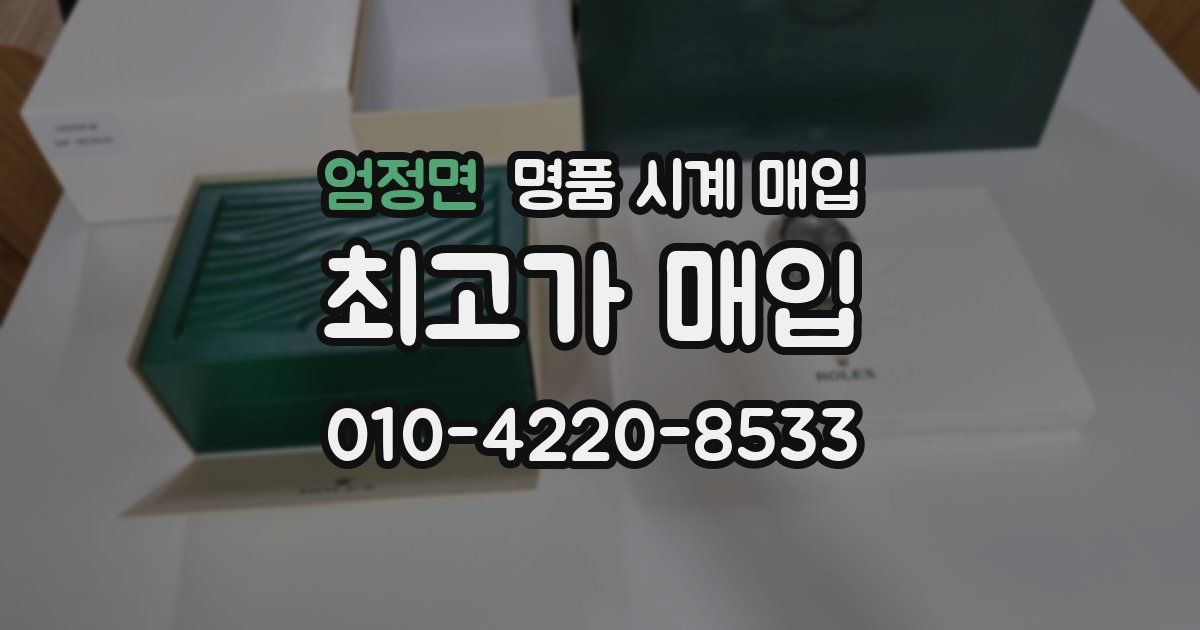 엄정면 명품 시계 매입
