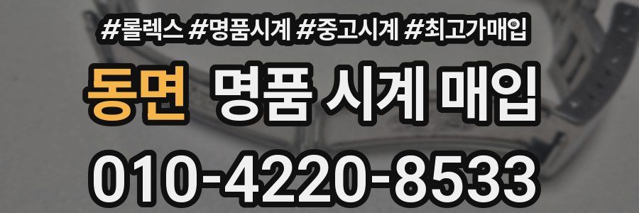 동면 명품 시계 매입