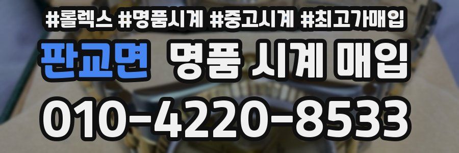 판교면 명품 시계 매입