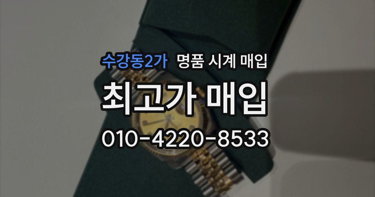 수강동2가 명품 시계 매입