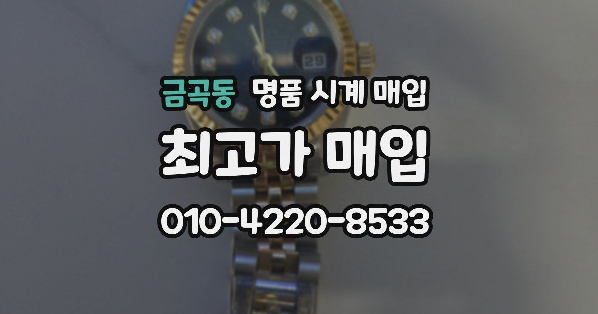 금곡동 명품 시계 매입