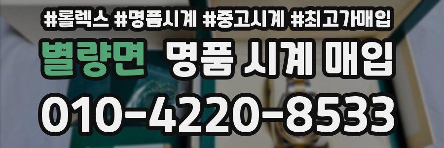 별량면 명품 시계 매입