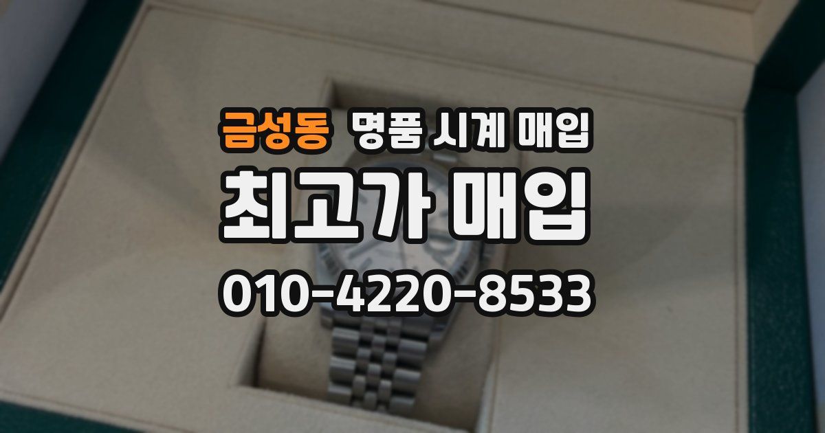 금성동 명품 시계 매입