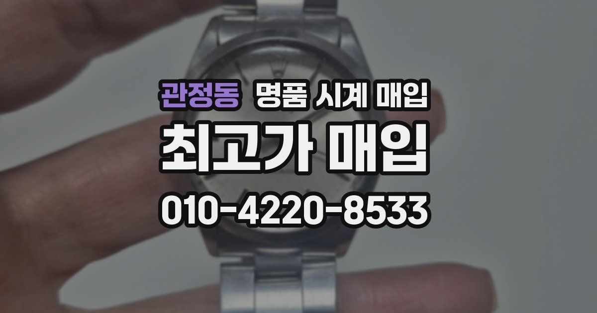 관정동 명품 시계 매입