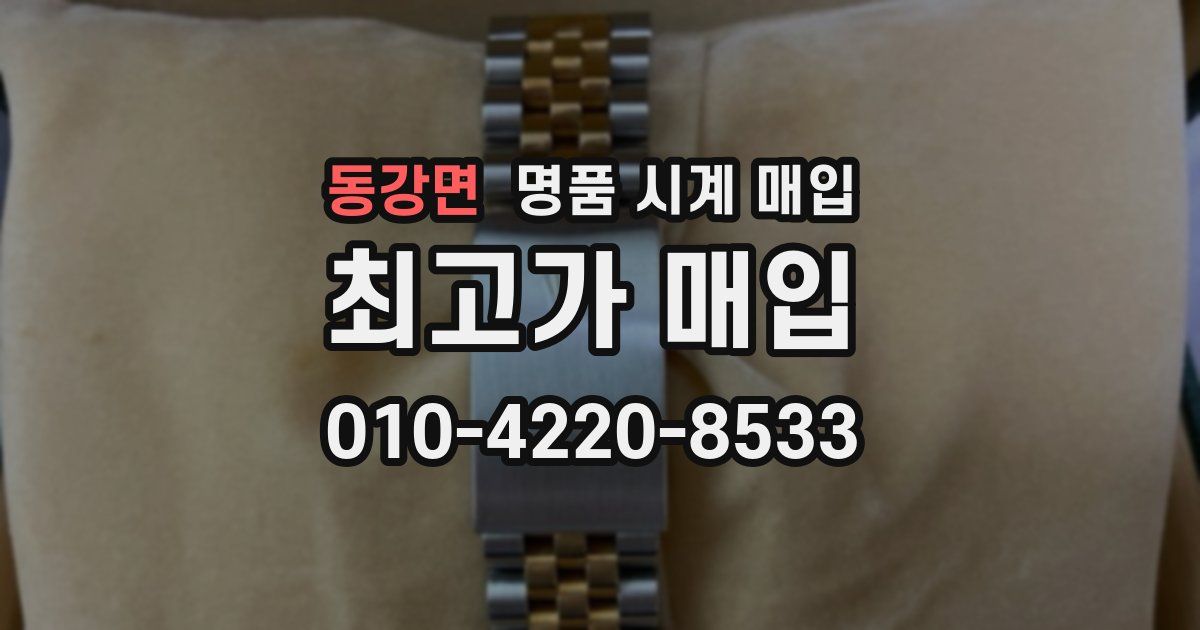 동강면 명품 시계 매입