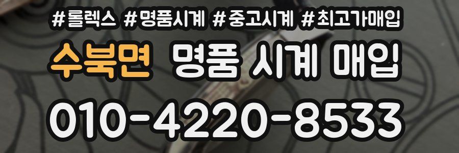 수북면 명품 시계 매입