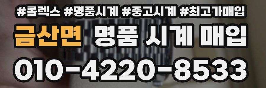 금산면 명품 시계 매입