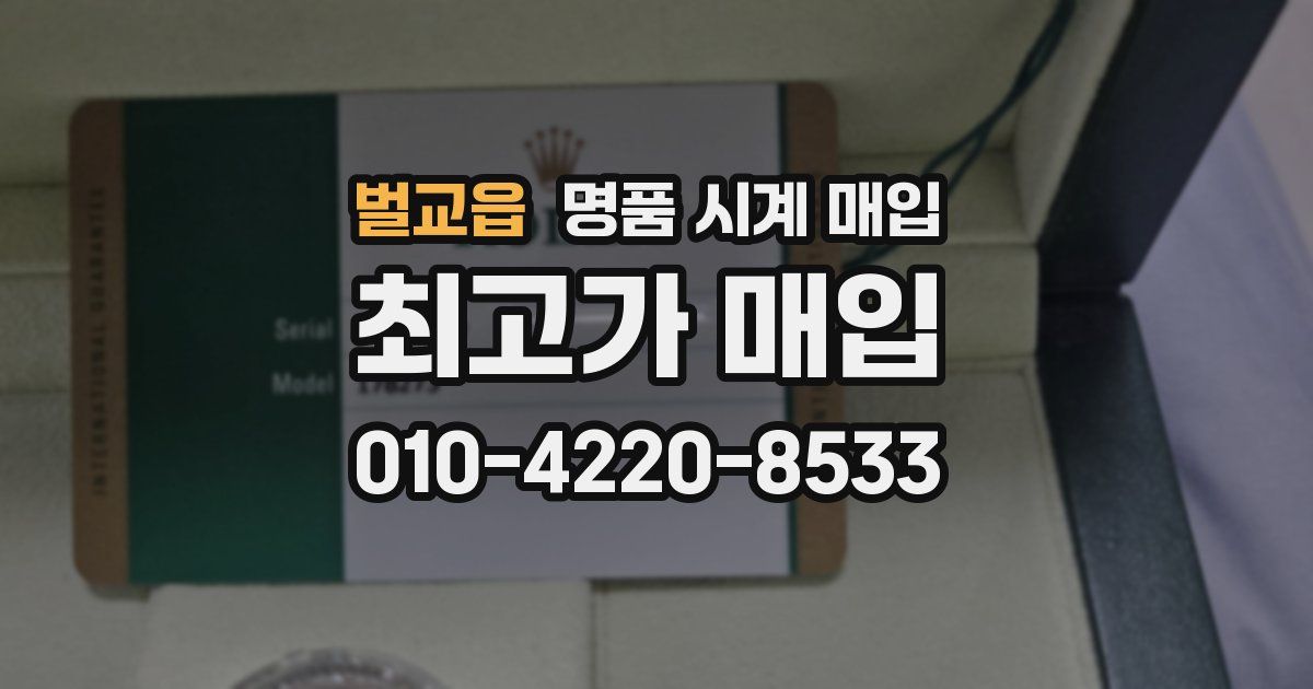 벌교읍 명품 시계 매입