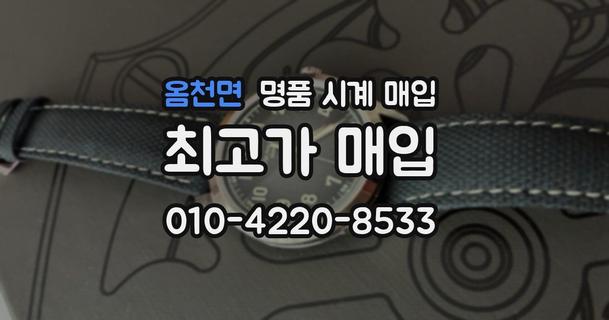 옴천면 명품 시계 매입