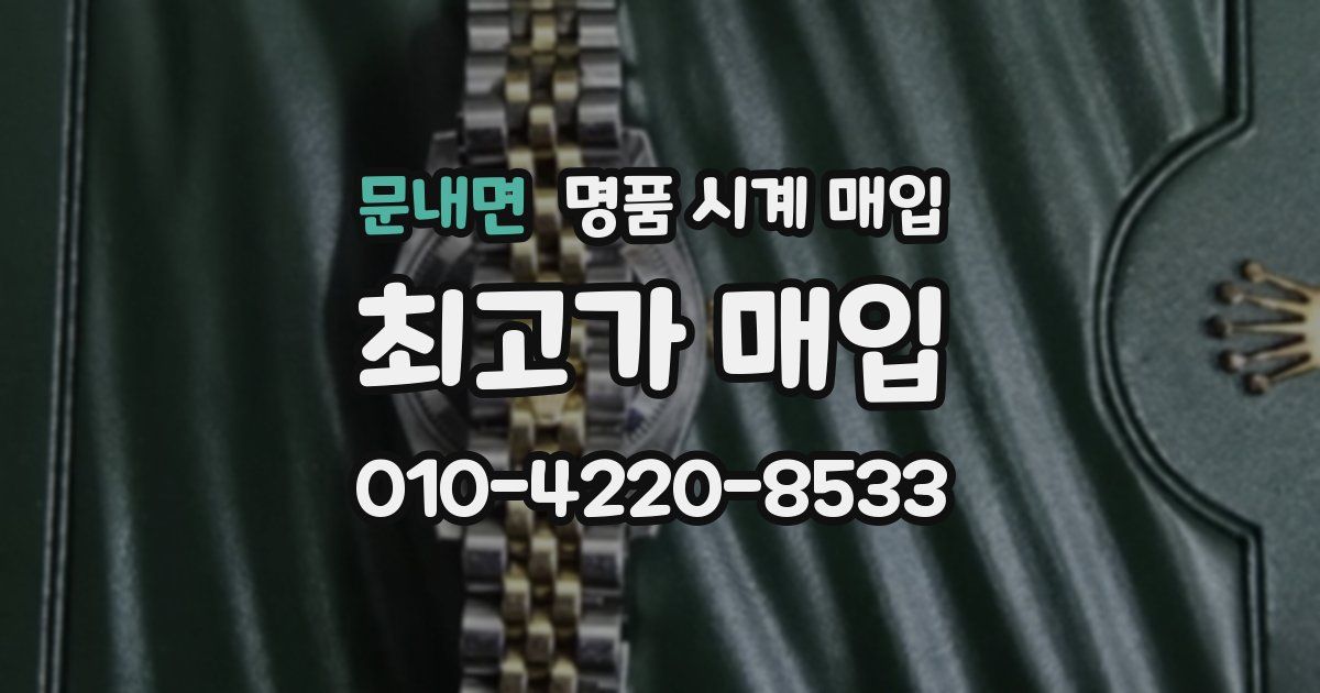 문내면 명품 시계 매입