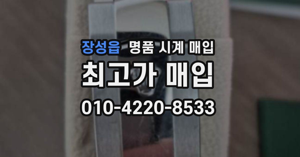 장성읍 명품 시계 매입