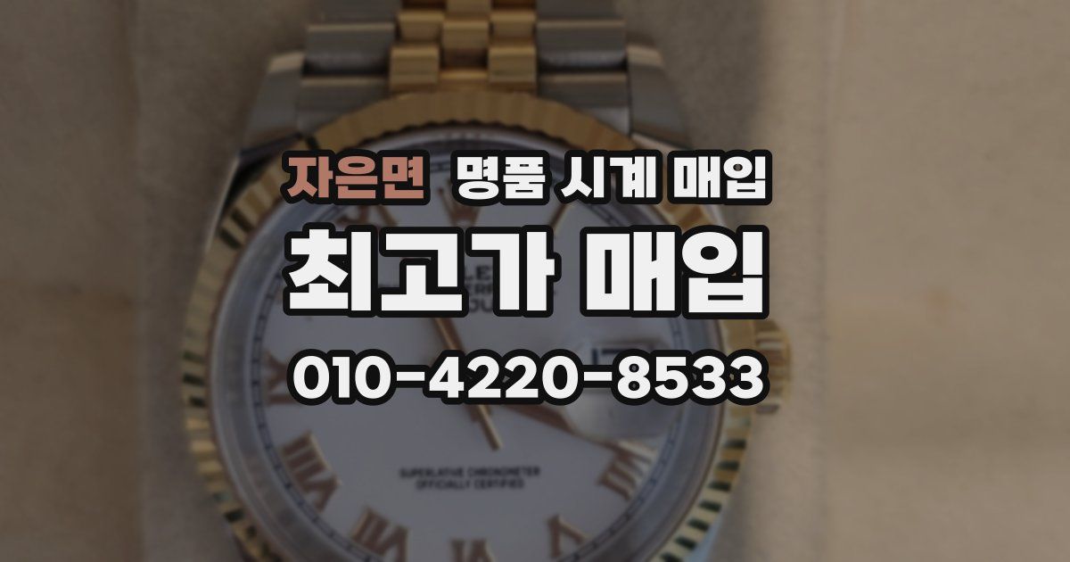 자은면 명품 시계 매입