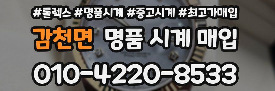 감천면 명품 시계 매입