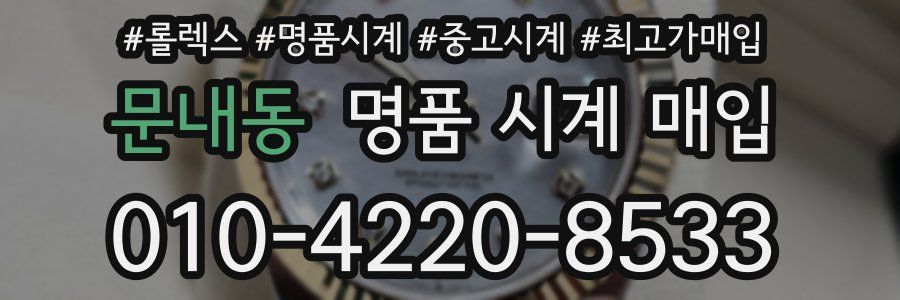 문내동 명품 시계 매입