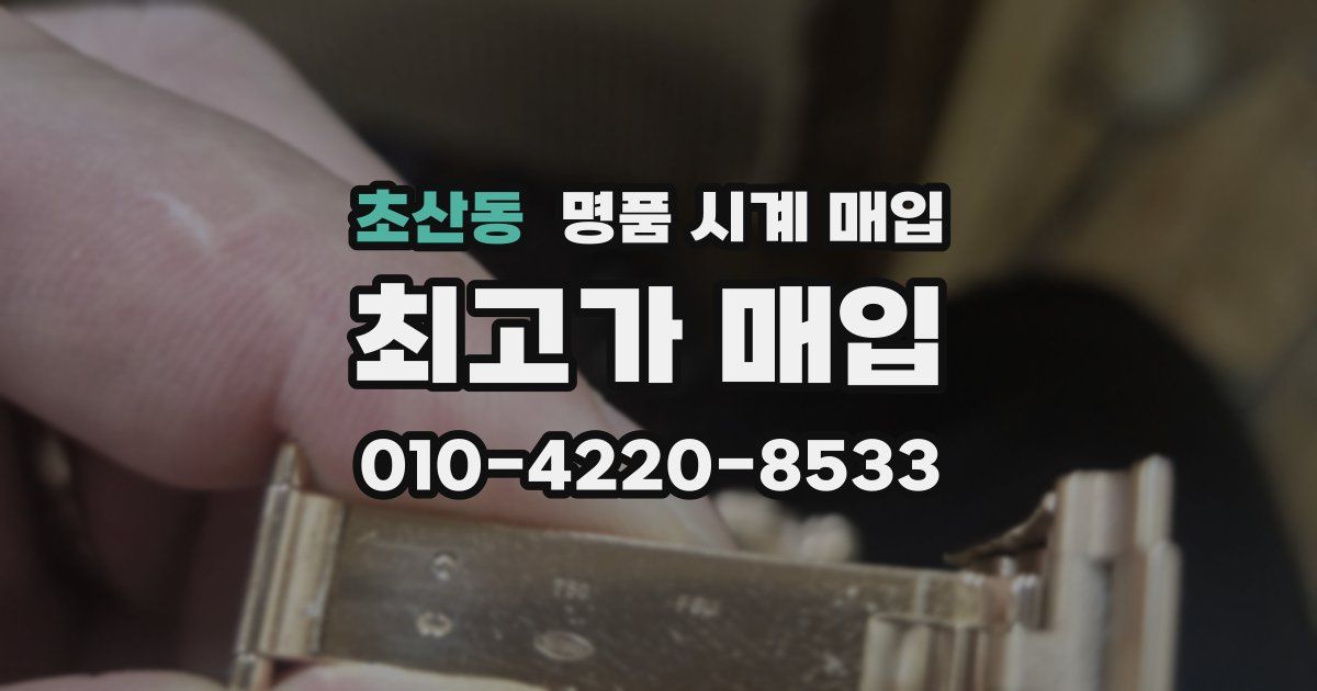 초산동 명품 시계 매입