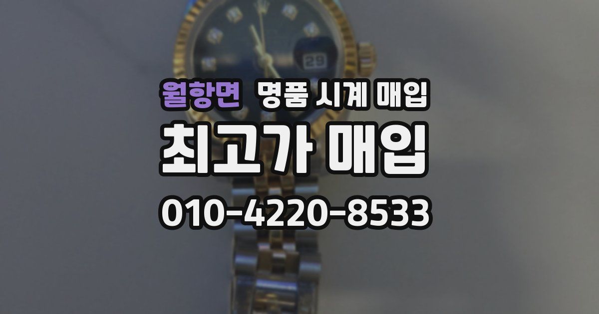 월항면 명품 시계 매입