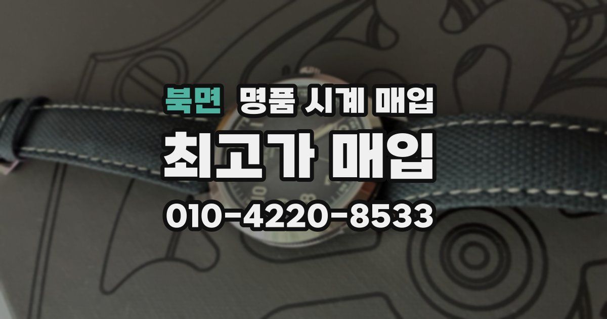 북면 명품 시계 매입