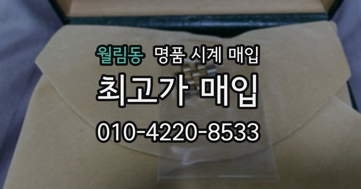 월림동 명품 시계 매입