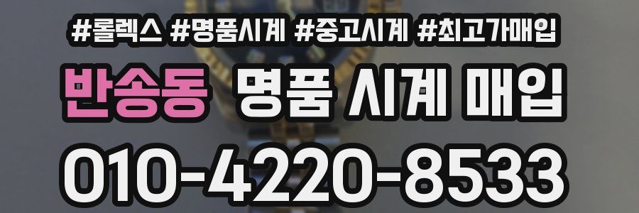 반송동 명품 시계 매입
